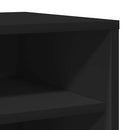 vidaX fekete forgácslap cipősszekrény 31,5 x 35 x 70 cm