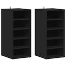 vidaXL 2 db fekete szerelt fa cipősszekrény 31,5 x 35 x 70 cm