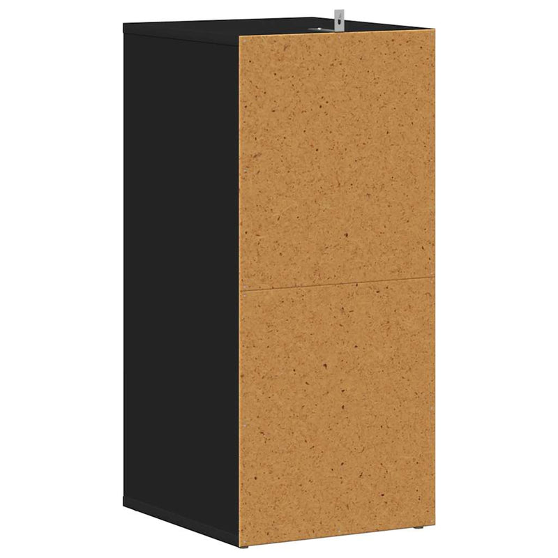 vidaXL 2 db fekete szerelt fa cipősszekrény 31,5 x 35 x 70 cm