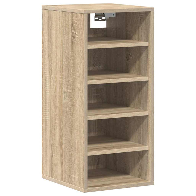 vidaXL 2 db sonoma tölgy színű szerelt fa cipősszekrény 31,5x35x70 cm