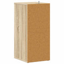 vidaXL 2 db sonoma tölgy színű szerelt fa cipősszekrény 31,5x35x70 cm