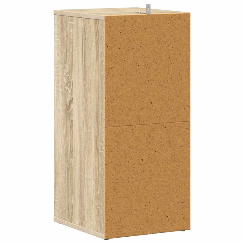 vidaXL 2 db sonoma tölgy színű szerelt fa cipősszekrény 31,5x35x70 cm