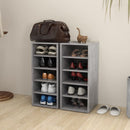 vidaXL 2 db betonszürke szerelt fa cipősszekrény 31,5 x 35 x 70 cm