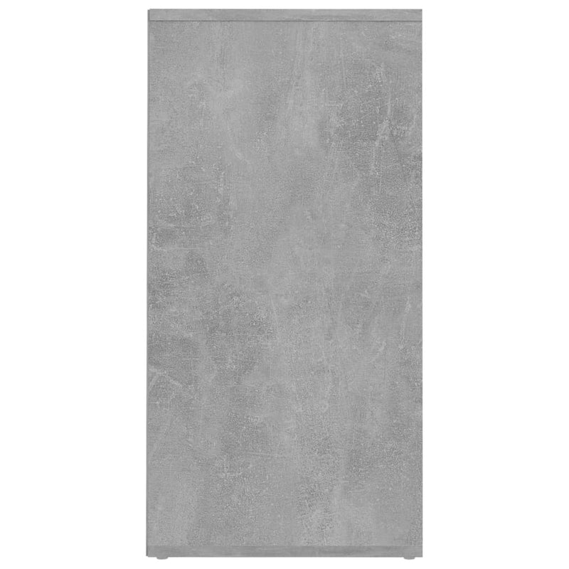 vidaXL 2 db betonszürke szerelt fa cipősszekrény 31,5 x 35 x 70 cm
