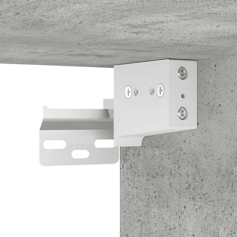 vidaXL 2 db betonszürke szerelt fa cipősszekrény 31,5 x 35 x 70 cm