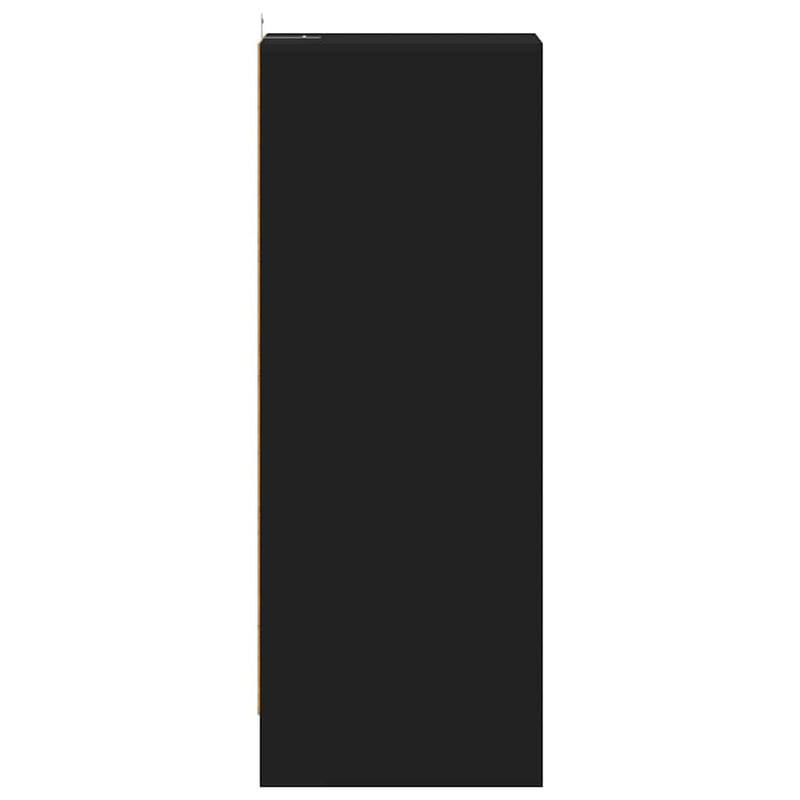 vidaXL fekete szerelt fa cipősszekrény 31,5 x 35 x 90 cm