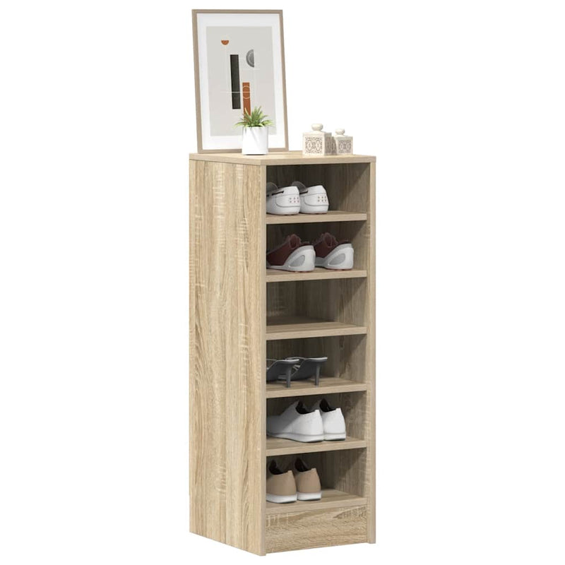 vidaXL sonoma tölgy színű szerelt fa cipősszekrény 31,5 x 35 x 90 cm