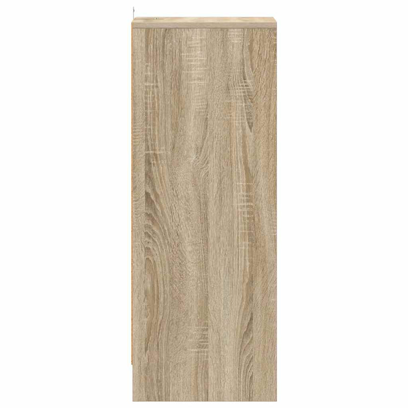 vidaXL sonoma tölgy színű szerelt fa cipősszekrény 31,5 x 35 x 90 cm