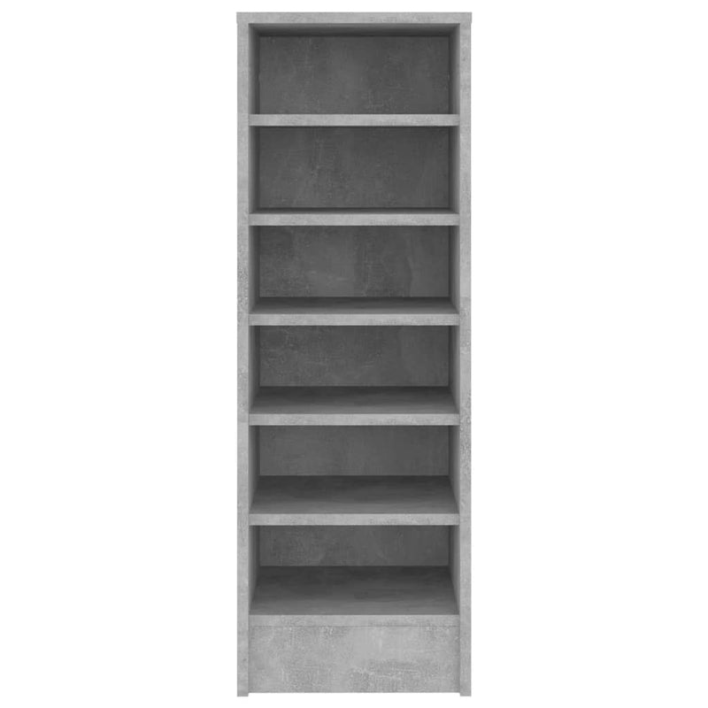 vidaXL betonszürke szerelt fa cipősszekrény 31,5 x 35 x 90 cm