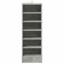 vidaXL betonszürke szerelt fa cipősszekrény 31,5 x 35 x 90 cm