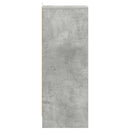 vidaXL betonszürke szerelt fa cipősszekrény 31,5 x 35 x 90 cm