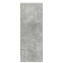 vidaXL betonszürke szerelt fa cipősszekrény 31,5 x 35 x 90 cm