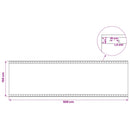 vidaXL 2 db fehér takaróponyva 260 g/m² 1,5 x 5 m