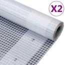 vidaXL 2 db fehér takaróponyva 260 g/m² 4 x 5 m