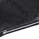 vidaXL 2 db L-alakú kerti bútor huzat 12 fűzőlyukkal 250 x 250 x 90 cm