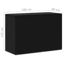 vidaXL 2 db kerti bútor huzat gázgrillhez 6 fűzőlyukkal 180x80x125 cm