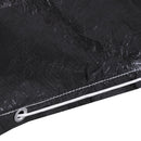 vidaXL 2 db kertibútor-takaró 6 fűzőlyukkal 160 x 80 x 75 cm