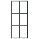 vidaXL ESG üveg és alumínium tolóajtó fémszerelvény-szettel 90x205 cm