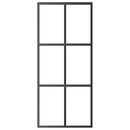 vidaXL ESG üveg és alumínium tolóajtó fémszerelvény-szettel 90x205 cm