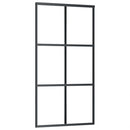 vidaXL ESG üveg és alumínium tolóajtó fémszerelvény-szettel 102x205 cm