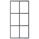 vidaXL ESG üveg és alumínium tolóajtó fémszerelvény-szettel 102x205 cm