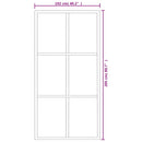 vidaXL ESG üveg és alumínium tolóajtó fémszerelvény-szettel 102x205 cm