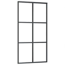 vidaXL ESG üveg és alumínium tolóajtó fémszerelvény-szettel 102x205 cm