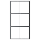 vidaXL ESG üveg és alumínium tolóajtó fémszerelvény-szettel 102x205 cm