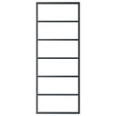 vidaXL ESG üveg és alumínium tolóajtó fémszerelvény-szettel 76x205 cm