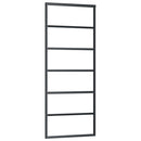 vidaXL ESG üveg és alumínium tolóajtó fémszerelvény-szettel 76x205 cm