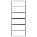 vidaXL ESG üveg és alumínium tolóajtó fémszerelvény-szettel 76x205 cm