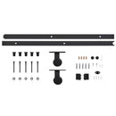 vidaXL ESG üveg és alumínium tolóajtó fémszerelvény-szettel 102x205 cm