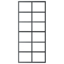 vidaXL ESG üveg és alumínium tolóajtó fémszerelvény-szettel 90x205 cm