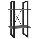 vidaXL 5 szintes szürke szerelt fa könyvszekrény 40 x 30 x 175 cm