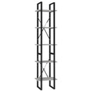 vidaXL 5 szintes betonszürke szerelt fa könyvszekrény 40 x 30 x 175 cm