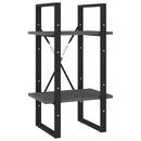 vidaXL ötszintes szürke fenyőfa könyvszekrény 40 x 30 x 175 cm