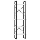 vidaXL 5 szintes fehér szerelt fa könyvszekrény 60 x 30 x 175 cm
