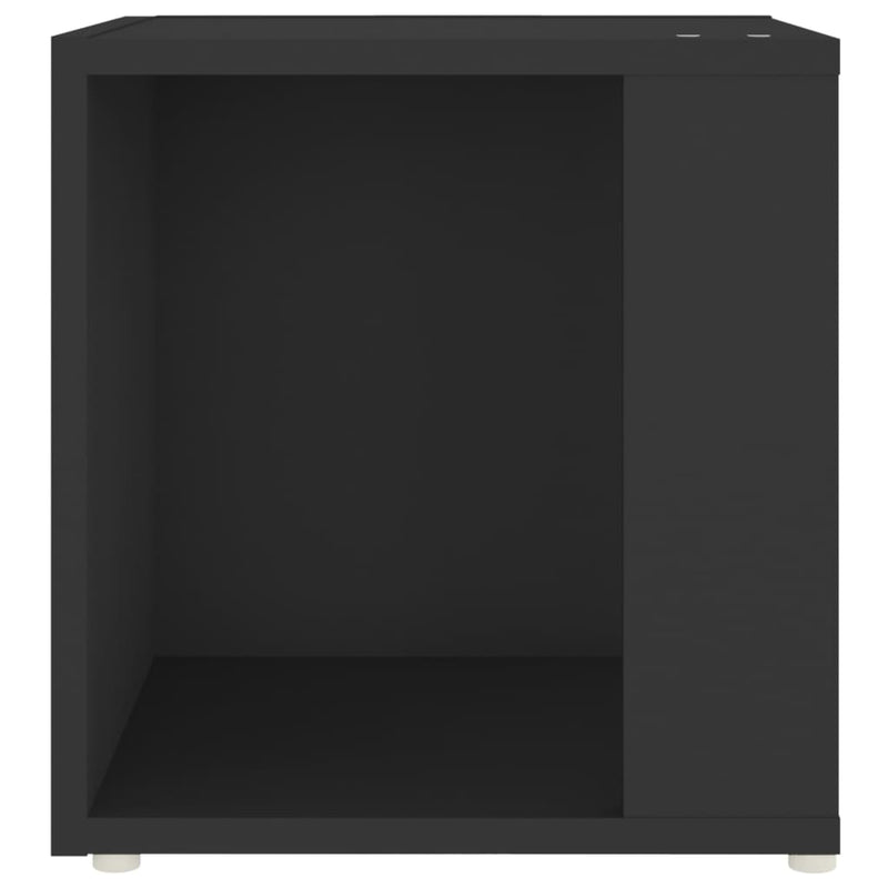 vidaXL fekete szerelt fa kisasztal 33 x 33 x 34,5 cm