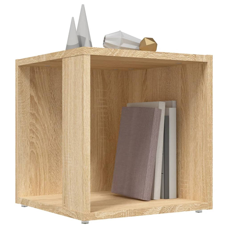 vidaXL sonoma tölgy színű szerelt fa kisasztal 33 x 33 x 34,5 cm