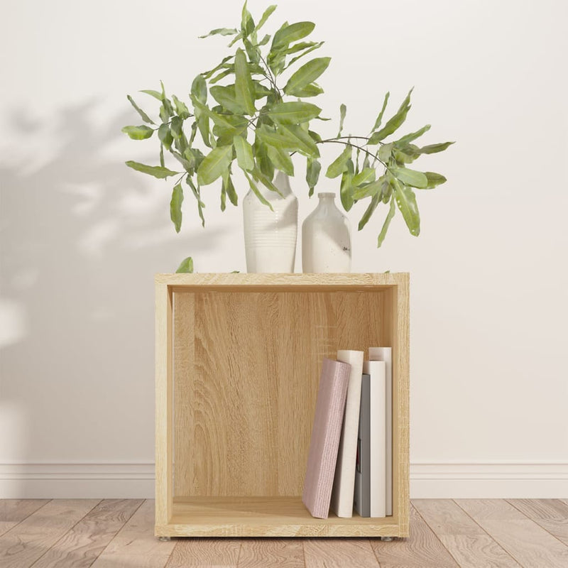 vidaXL sonoma tölgy színű szerelt fa kisasztal 33 x 33 x 34,5 cm