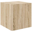 vidaXL sonoma tölgy színű szerelt fa kisasztal 33 x 33 x 34,5 cm