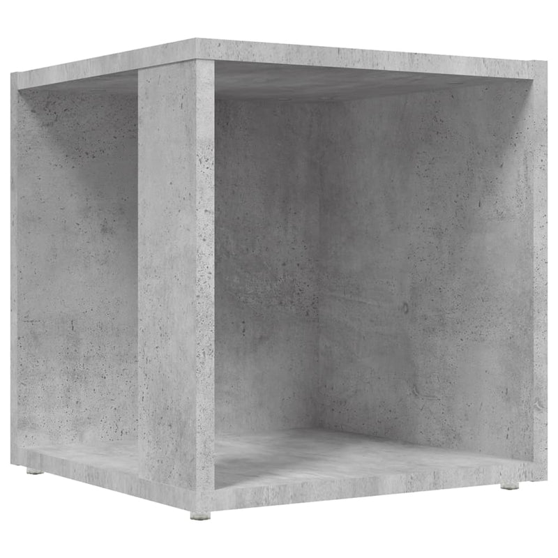vidaXL betonszürke szerelt fa kisasztal 33 x 33 x 34,5 cm