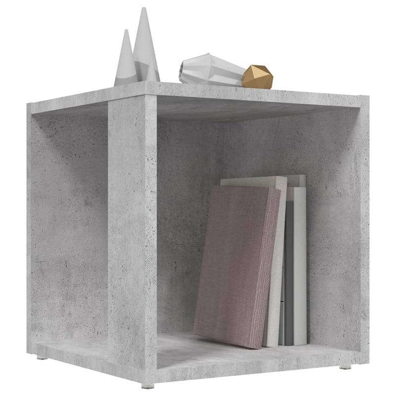 vidaXL betonszürke szerelt fa kisasztal 33 x 33 x 34,5 cm