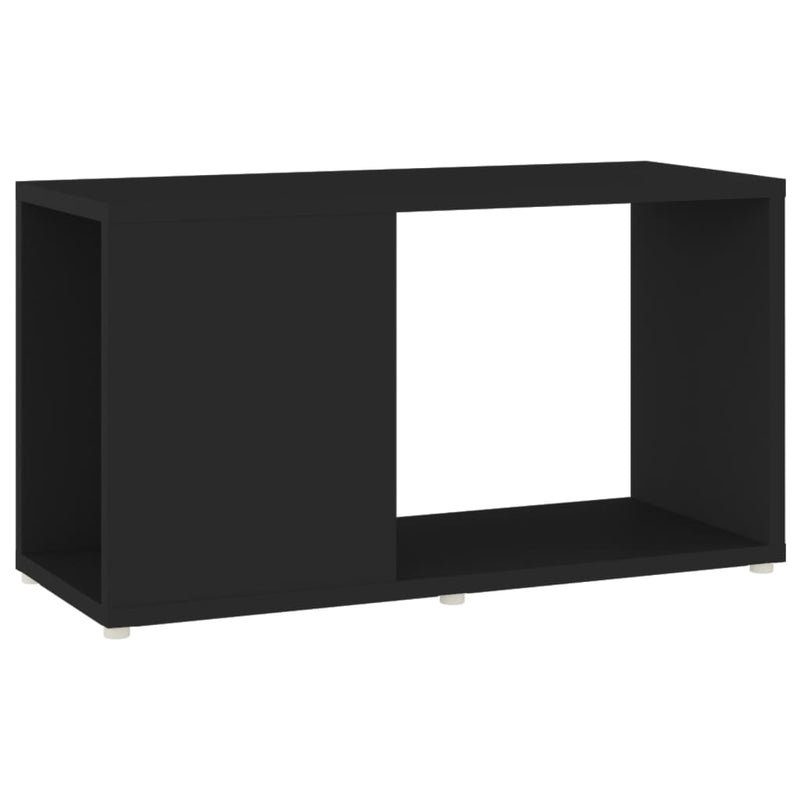 vidaXL fekete szerelt fa TV-szekrény 60 x 24 x 32 cm