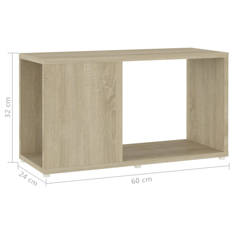 vidaXL sonoma-tölgyszínű szerelt fa TV-szekrény 60 x 24 x 32 cm