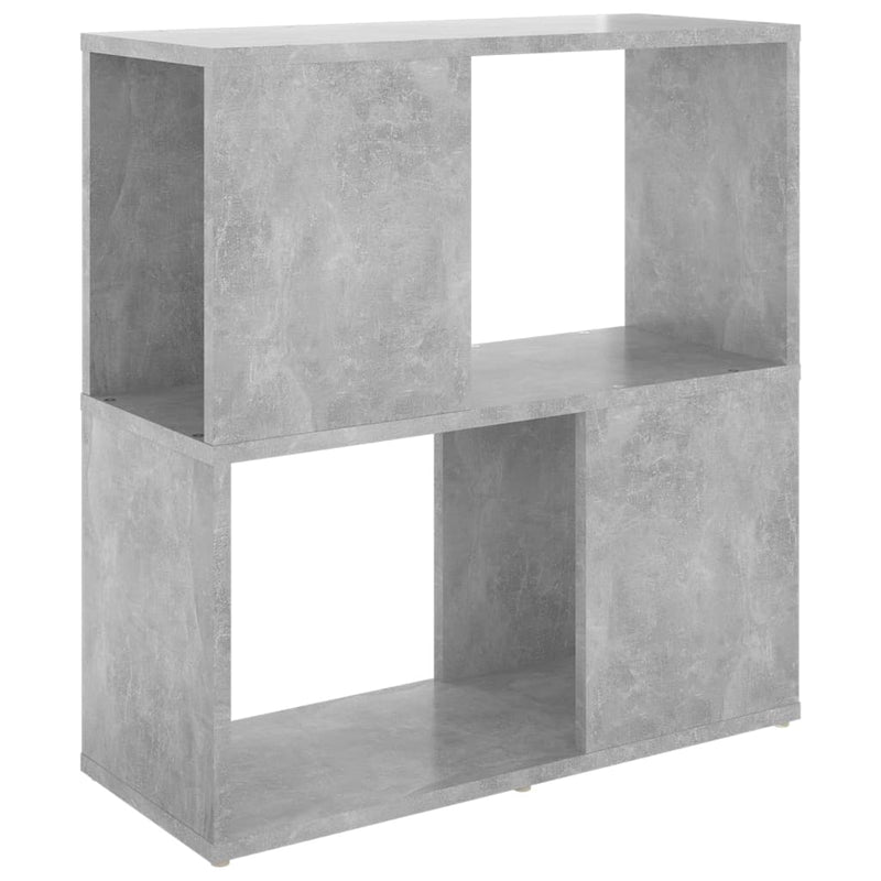 vidaXL betonszürke szerelt fa könyvszekrény 60 x 24 x 63 cm