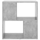 vidaXL betonszürke szerelt fa könyvszekrény 60 x 24 x 63 cm