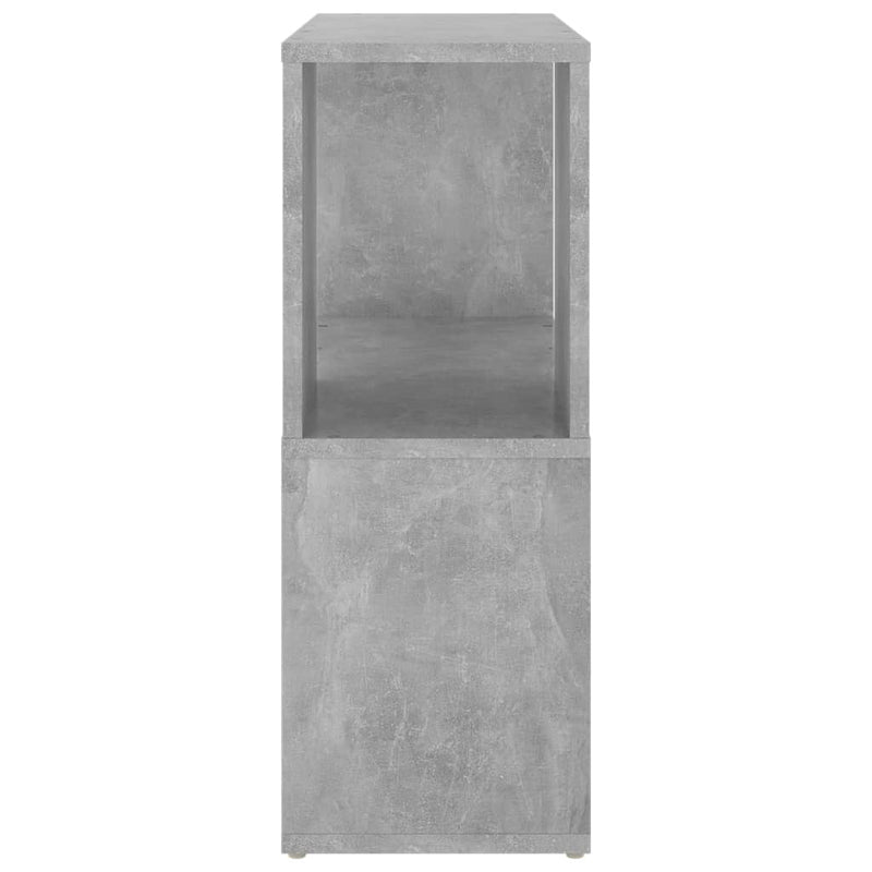 vidaXL betonszürke szerelt fa könyvszekrény 60 x 24 x 63 cm