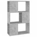 vidaXL betonszürke szerelt fa térelválasztó könyvszekrény 60x24x94 cm