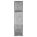 vidaXL betonszürke szerelt fa térelválasztó könyvszekrény 60x24x94 cm